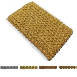 Passamaneria agremano lamè h mm 14 articolo 5215 metri 20