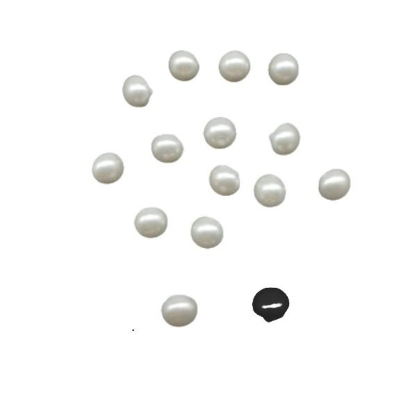 Bottone perla ø mm 9 lineato 14 pezzi 20