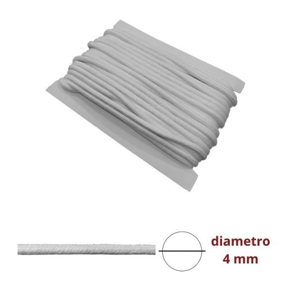 Corda treccia ø mm 4 in cotone articolo 4067/4 metri 25