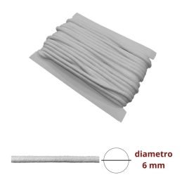 Corda treccia ø mm 6 in cotone  articolo 4067/6 metri 25