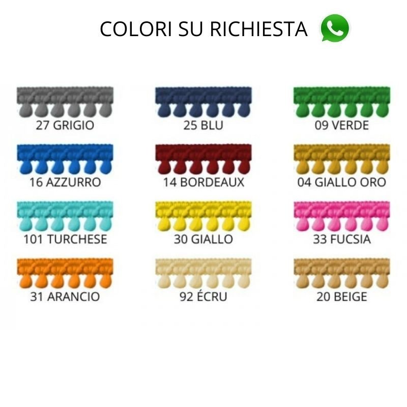 Passamaneria mini pon pon h mm 13 articolo 2302 metri 20 - immagine 4