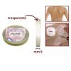 Nastro silicone trasparente h mm  8 articolo uno/08 metri 25