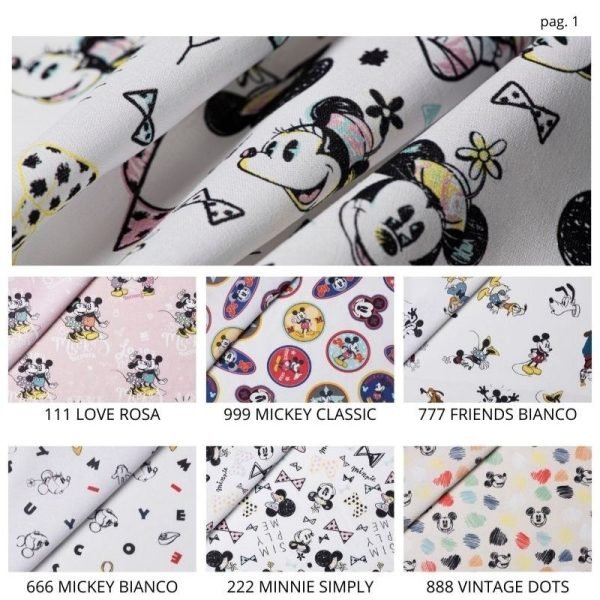 Tessuto cotone h cm 150 articolo Disney digital world
