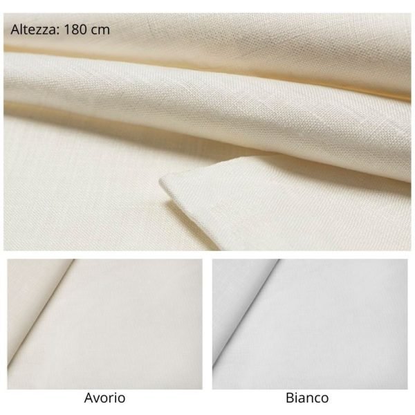 Tela in lino 100% h 180 cm articolo 3006 dolce