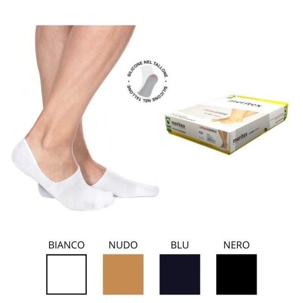 Calza sanetta accollata silicone interno articolo 658 paia 12