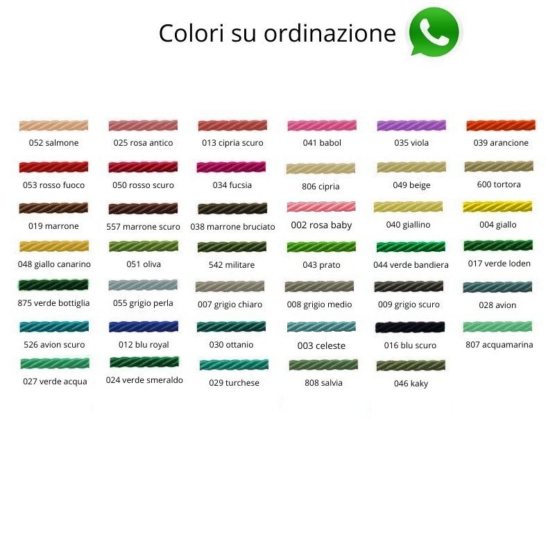 Cordone 3 capi ø mm 6,5 articolo 520/5 metri 20 - immagine 2