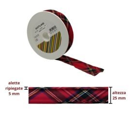 Sbieco policotone fantasia h mm 25/5/5 articolo Scotland metri 20