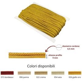 Cordone con profilo ø mm 6,5 articolo 2560/05 metri 20