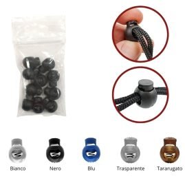 Fermacorda in plastica tondo pezzi 10
