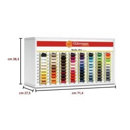 Espositore filato Gutermann Maraflex spola da 150 mt (80 colori) SVKA80/30 pezzi 240 spole