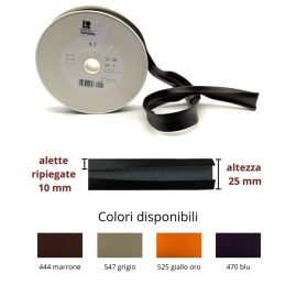 Sbieco in pelle sintetica h mm 25/10/10 articolo S1 metri 10