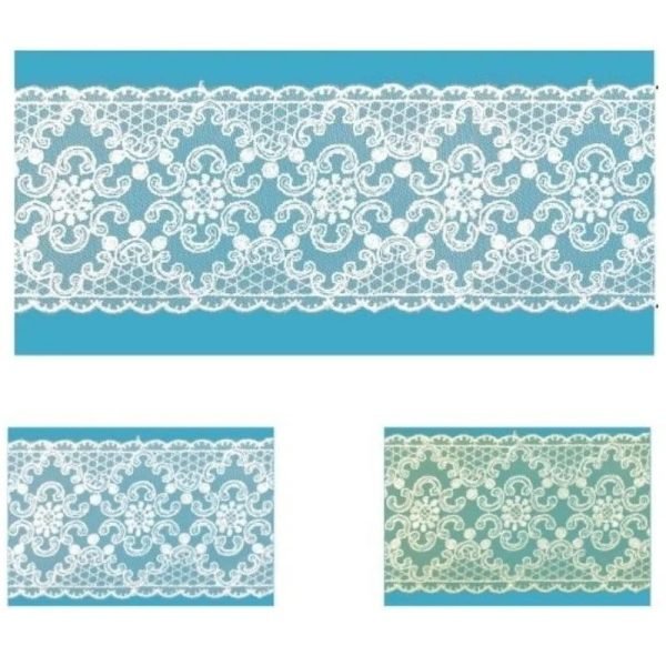 Pizzo tulle tramezzo 100% poliestere articolo 8TB8628A metri 10