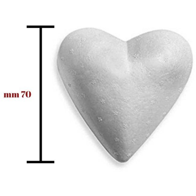 Cuore polistirolo h mm 70 articolo 10763 pezzi 22 - immagine 2