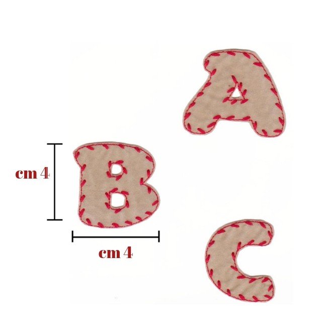 Applicazione termoadesiva tessuto articolo Let velluto pezzi 6 - immagine 2