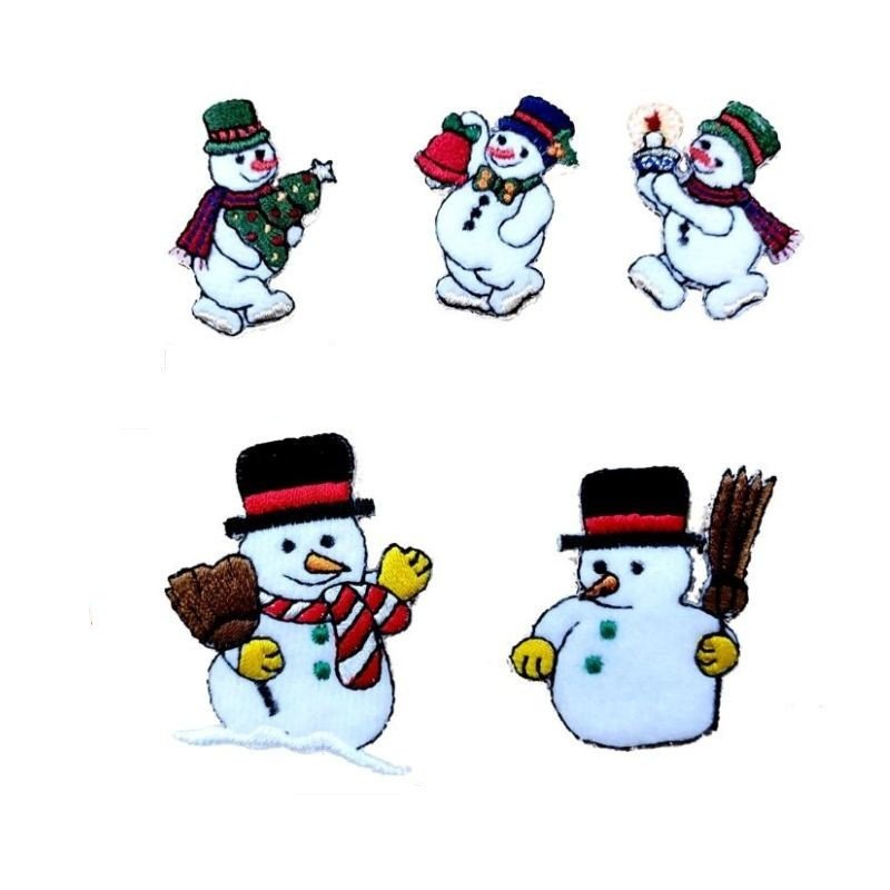 Applicazione termoadesiva tessuto natalizie articolo AP10467 pezzi 5