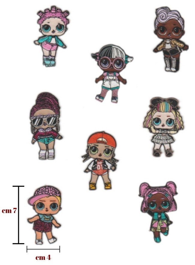Applicazione termoadesiva tessuto Lol Surprise articolo HK43483 pezzi 8 - immagine 2