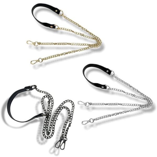 Catena borse in zama e pelle articolo FM0351/1