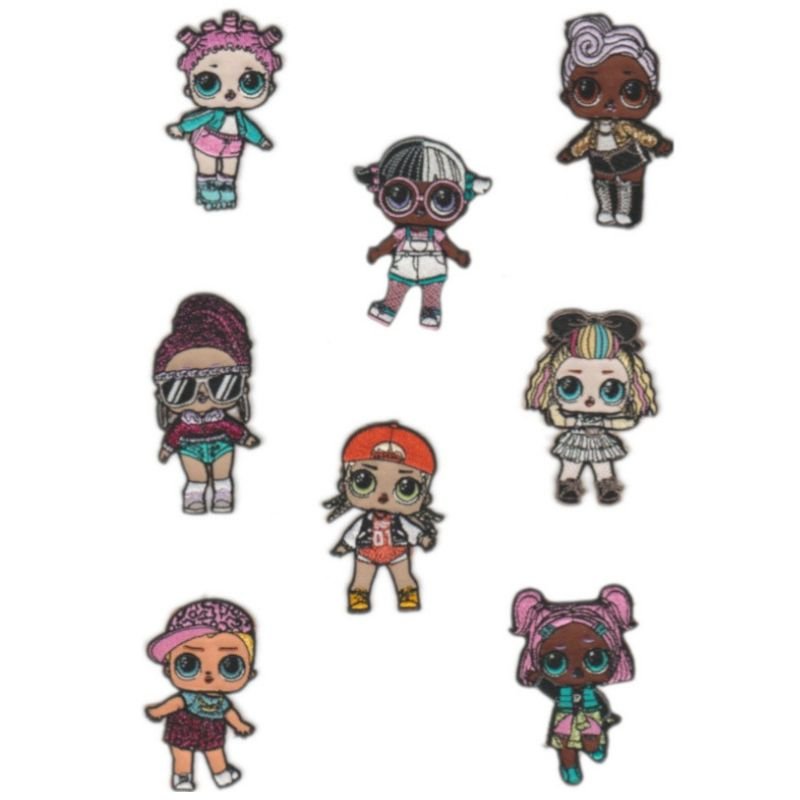 Applicazione termoadesiva tessuto Lol Surprise articolo HK43483 pezzi 8