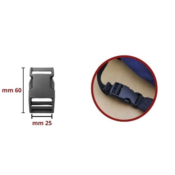 Gancio zaino passo mm 25 articolo FF029 pezzi 12