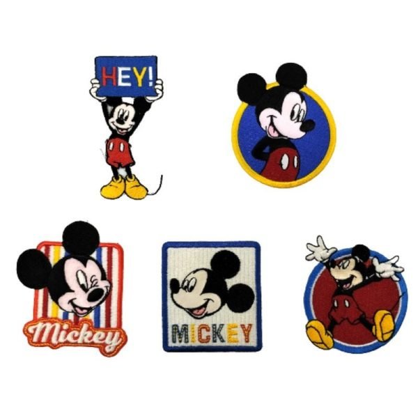 Applicazione termoadesiva tessuto Topolino articolo EMMK pezzi 5