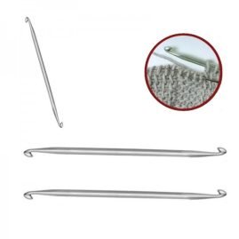 Ferro uncinetto doppio uncino punto tunisino articolo 3913/4