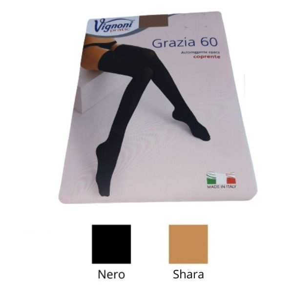 Grazia autoreggente filanca 60 den Vignoni scatola da 10 paia