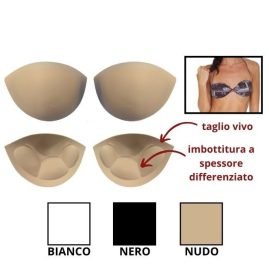 Coppa ovale anatomica imbottita push up articolo 800