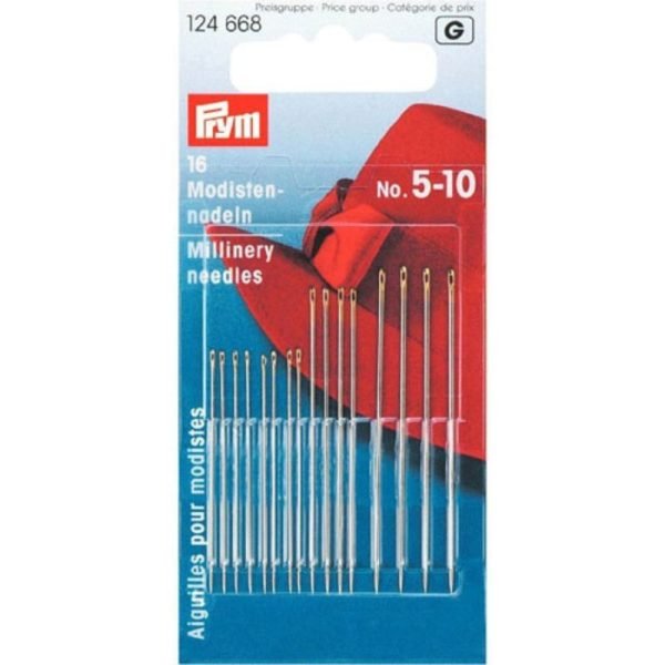 Aghi mano per modista Prym pezzi 16 articolo 124668