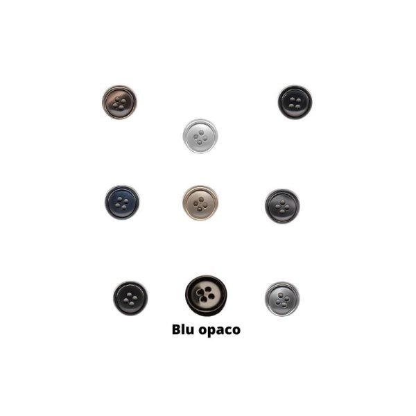 Bottone plastica lucido lineato 40 Ø mm 25 articolo 33/40