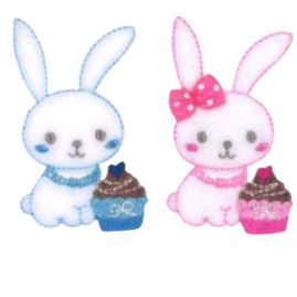 Applicazione termoadesiva tessuto articolo App01355 pezzi 2