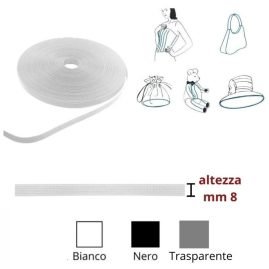 Bordura rigilene in poliestere h mm 8 articolo 3004/1 metri 46