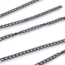 Catena metallo anello zigrinato metri 10