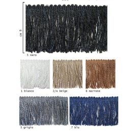 Frangia in filo lana h cm 9 articolo 2355  metri 9