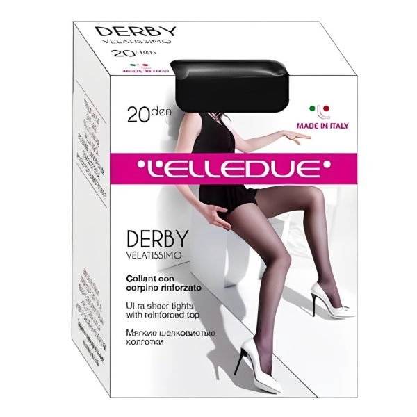 Derby 20 den collant filanca  Elledue paia 12