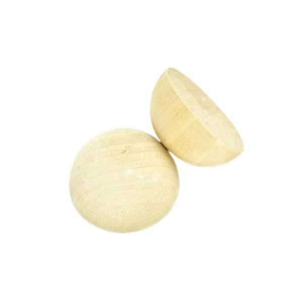Mezze perle legno ø mm 25 articolo 182/16 pezzi 25