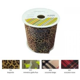 Nastro bielastico lycra fantasia H cm 10 articolo Honolulu metri 10