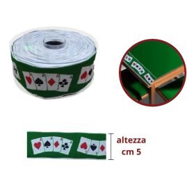 Nastro bordo carta da gioco H cm 5 articolo 2000/50 metri 10
