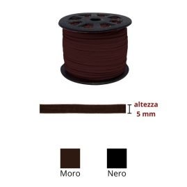 Nastro in alcantara H mm 5 articolo 9100 metri 50