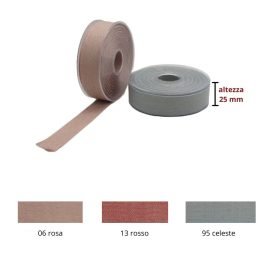 Nastro lino effetto melange h mm 25 articolo 792/25 metri 20