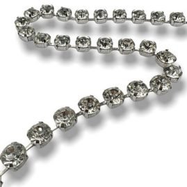 Filo catena strass (maglia larga) ss38 (Ø 8 mm) gioiello articolo FM9959