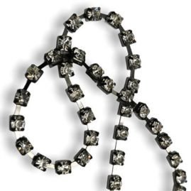 Filo catena strass (maglia larga) ss20 (Ø 4.6 mm) gioiello articolo FM9316