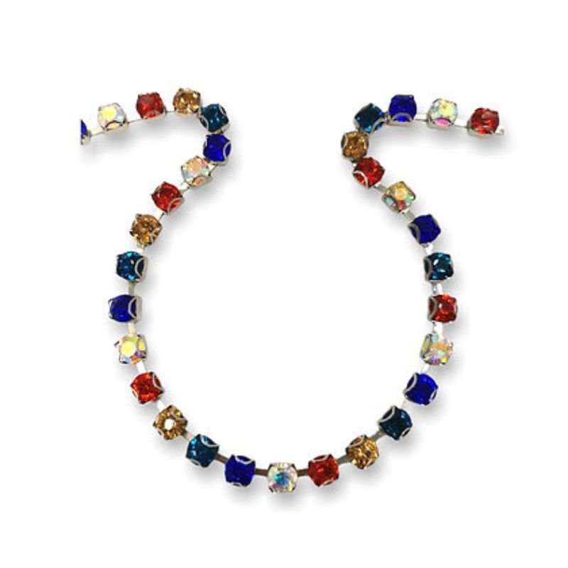 Filo catena strass (maglia larga) gioiello articolo FM6581