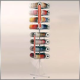 Espositore in metallo da terra per sbieco