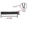 Cerniera lampo combi (2 cursori) carro 100 cm catena plastica 6 mm divisibile articolo 1184/9/100