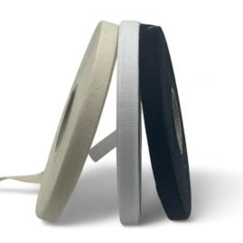 Fettuccia liscia cotone 100% h mm 7 articolo 600/07 metri 20