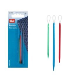 Aghi per lana in alluminio con occhiello articolo 124101 Prym 3 pezzi