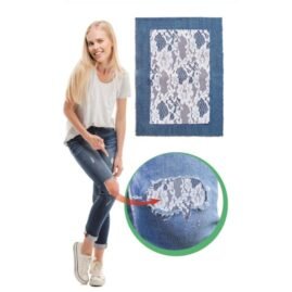 Saldastrappi termoadesivo jeans e pizzo articolo 120/P