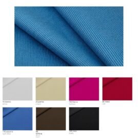 Tessuto elastico costina in cotone h cm 115 articolo Ebe