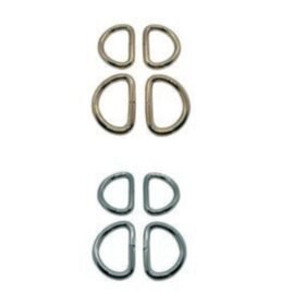 Accessori borsa anello a D cm 3,2 X 2,5 articolo MA228 pezzi 4