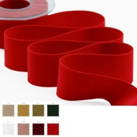 Nastro velluto decorativo h mm 25 bifacciale articolo RV30/25 metri 7